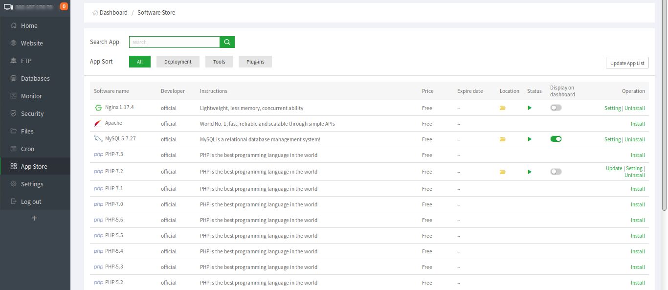 Application Store