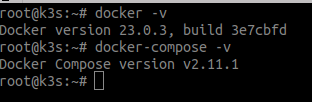 Install docker dan docker-compose Sukses