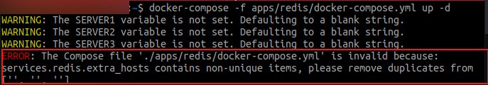 Invalid Because Contains Non-unique Items