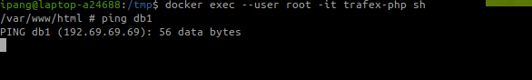 Test Ping Host db1