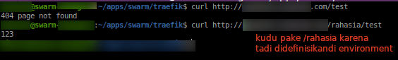 Test Lewat Terminal