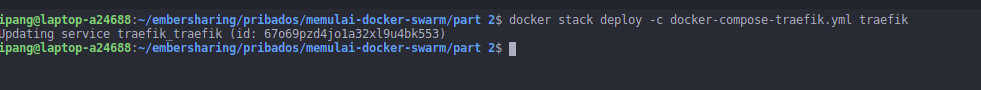 Update Stack Traefik