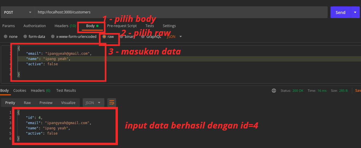 Test POST Data