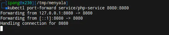 Buka di Browser localhost:8080