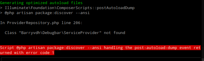 Class Not Found When Using composer install --no-dev, Even When It Is Only Listed In ‘require-dev’ In package.json