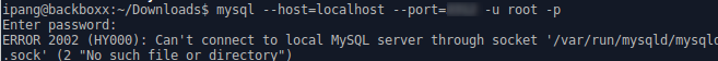 Error Saat Menggunakan localhost