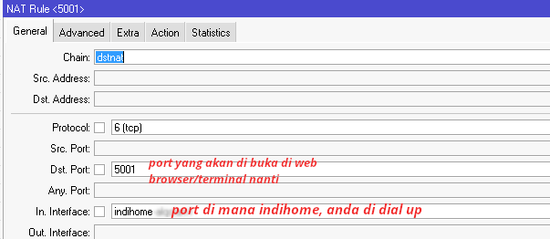 Settingan NAT