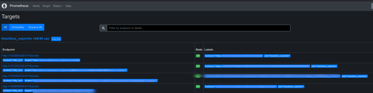 List API Targets