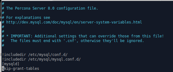 Add to my.cnf File