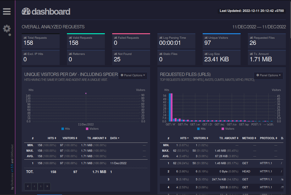 GoAccess Realtime Working