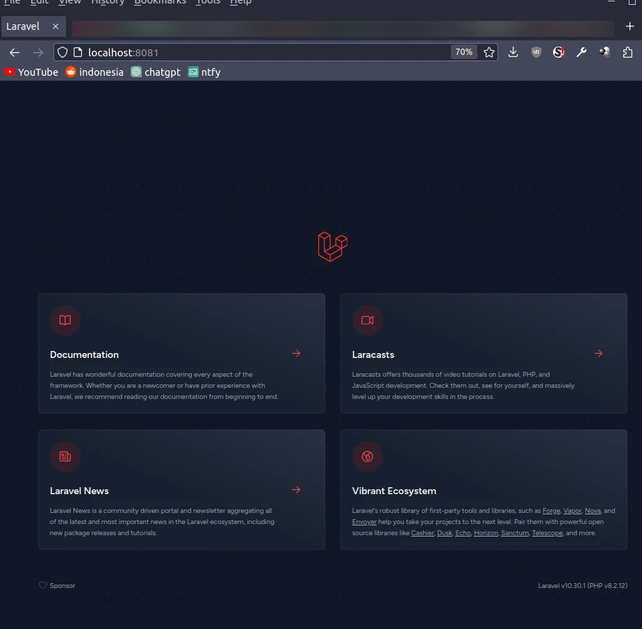 Deploy Laravel Pake Nginx Unit Sukses