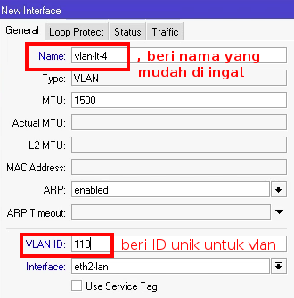 Beri Interface Nama &amp; ID