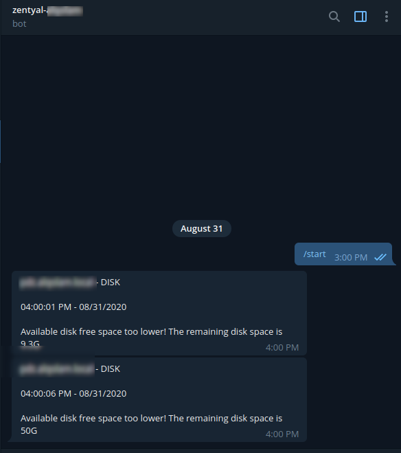Alert Free Space