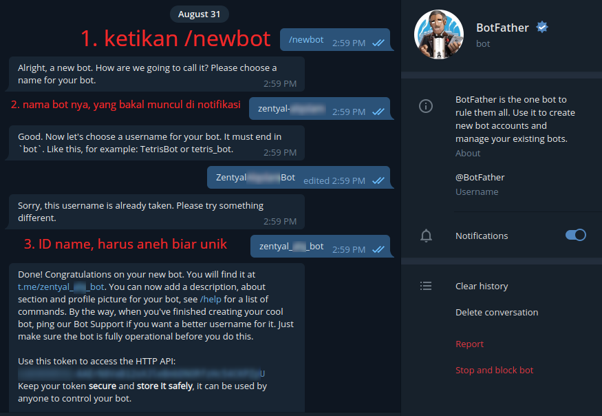 Buat Token API